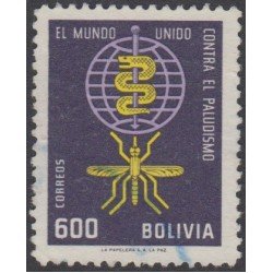 Bolivia 434 1962 El mundo unido en contra del Paludismo Usado Bolivia 434 1962 El mundo unido en contra del Paludismo Usado