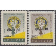 Bolivia 447/48 1966 Aguinaldo del niño pobre MNH