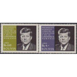 Bolivia 475/76 1968 Presidente Kennedy MNH Bolivia 475/76 1968 Presidente Kennedy MNH