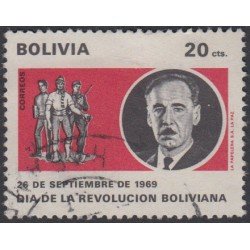 Bolivia 495 1970 Día de la Revolución Usado Bolivia 495 1970 Día de la Revolución Usado