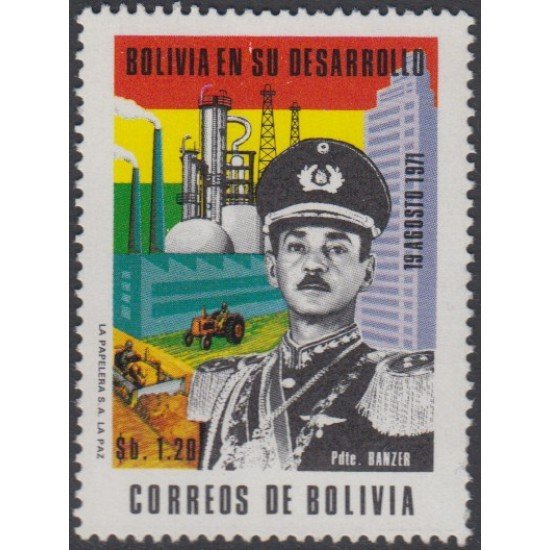 Bolivia 505 1971 Presidente Banzer Industria y Agricultura MNH