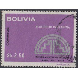 Bolivia 531 1975 Acuerdo de Cartagena Usado Bolivia 531 1975 Acuerdo de Cartagena Usado