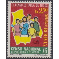 Bolivia 551C 1976 Censo de población nacional MNH Bolivia 551C 1976 Censo de población nacional MNH