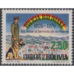 Bolivia 551 1976 150 Años de la policía boliviana MH Bolivia 551 1976 150 Años de la policía boliviana MH