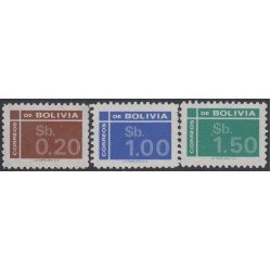 Bolivia 552/54 1976 Serie Antigua Estadísticas MNH Bolivia 552/54 1976 Serie Antigua Estadísticas MNH