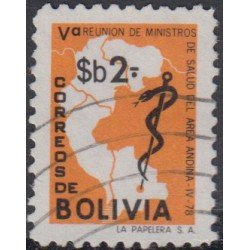 Bolivia 572 1978 V Reunión de Ministros de Salud del área Andina Usado Bolivia 572 1978 V Reunión de Ministros de Salud del área Andina Usado