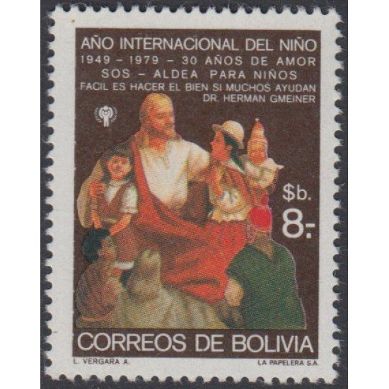 Bolivia 578 1979 50 Año Internacional del niño MNH Bolivia 578 1979 50 Año Internacional del niño MNH