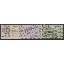 Bolivia 581/83 1979 Año del Centenario del Litoral Cautivo Usado Bolivia 581/83 1979 Año del Centenario del Litoral Cautivo Usado