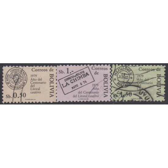 Bolivia 581/83 1979 Año del Centenario del Litoral Cautivo Usado