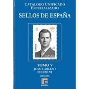 Catálogo España Edifil Especializado Tomo V Juan Carlos I  Felipe VI 2001 - 2016