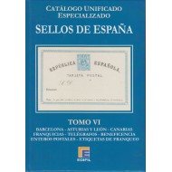 Catálogo España Edifil Especializado Tomo VI Barcelona Asturias y León Canarias