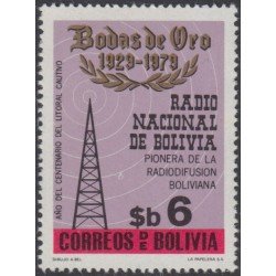 Bolivia 597 1979 50 años de la Radio Nacional de Bolivia MNH Bolivia 597 1979 50 años de la Radio Nacional de Bolivia MNH