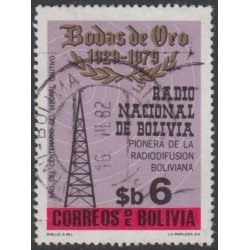 Bolivia 597 1979 50 años de la Radio Nacional de Bolivia Usado Bolivia 597 1979 50 años de la Radio Nacional de Bolivia Usado