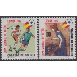 Bolivia 622/23 1982 copa mundial de Fútbol España 1982 MNH Bolivia 622/23 1982 copa mundial de Fútbol España 1982 MNH