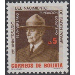 Bolivia 628 1982 125 Años del Nacimiento de Baden Powell MNH Bolivia 628 1982 125 Años del Nacimiento de Baden Powell MNH