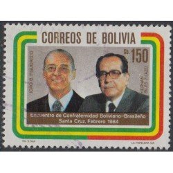 Bolivia 636 1984 Presidentes Joao B. Figueredo y Hernan Siles Zuazo Usado Bolivia 636 1984 Presidentes Joao B. Figueredo y Hernan Siles Zuazo Usado