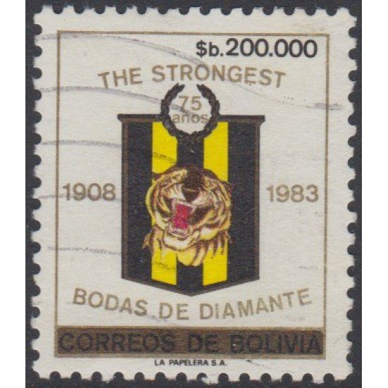 Bolivia 662 1985 75 Aniversario del Club de de Fútbol The Strongest Usado