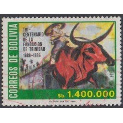 Bolivia 664 1986 300 Años de la Fundación de la Villa de Trinidad Usado Bolivia 664 1986 300 Años de la Fundación de la Villa de Trinidad Usado