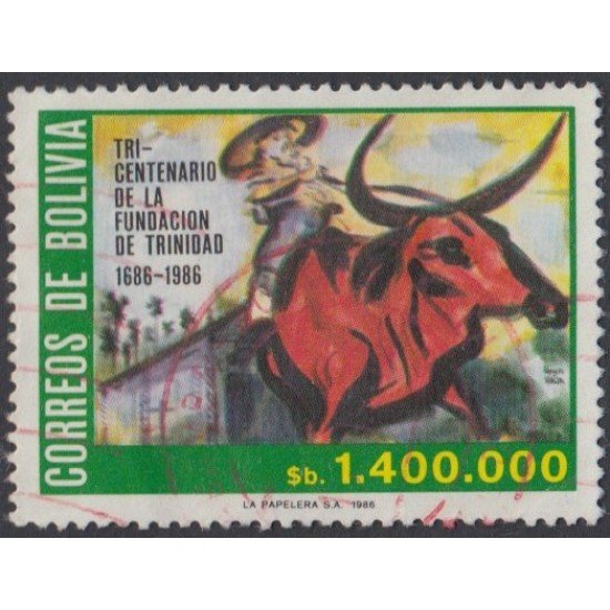Bolivia 664 1986 300 Años de la Fundación de la Villa de Trinidad Usado