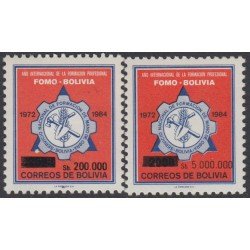 Bolivia 665/66 1986 Año Internacional de formación profesional MNH Bolivia 665/66 1986 Año Internacional de formación profesional MNH