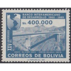 Bolivia 674 1986 25 Años del Banco Interamericano de Desarrollo Usado Bolivia 674 1986 25 Años del Banco Interamericano de Desarrollo Usado