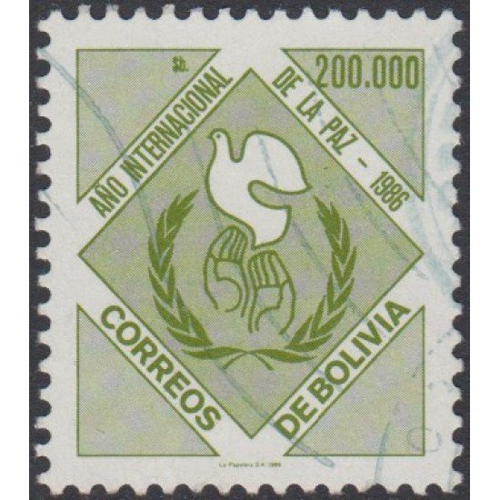 Bolivia 676 1986 50 Año Internacional de la Paz Usado
