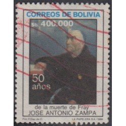 Bolivia 677 1986 50 AñoS de la muerte de Fray José Antonio Zampa Usado Bolivia 677 1986 50 AñoS de la muerte de Fray José Antonio Zampa Usado