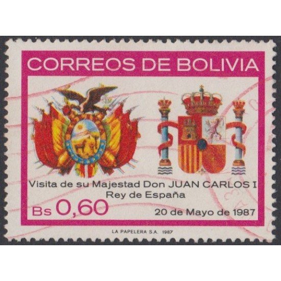 Bolivia 682 1987 Visita de su Majestad Juan Carlos I Rey de España Usado
