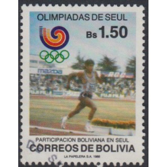 Bolivia 718 1988 Olimpiadas de Seul Usado Bolivia 718 1988 Olimpiadas de Seul Usado