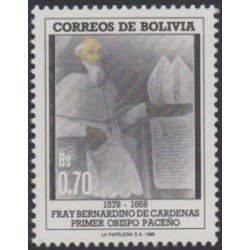 Bolivia 719 1988 Fray Bernardino de Cárdenas Primer Obispo Paceño MNH Bolivia 719 1988 Fray Bernardino de Cárdenas Primer Obispo Paceño MNH