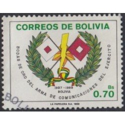 Bolivia 722 1988 50 Años de transmisiones del Ejército Usado Bolivia 722 1988 50 Años de transmisiones del Ejército Usado