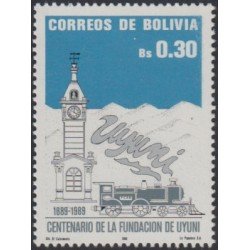 Bolivia 731 1989 Centenario de la Fundación de Uyuni MNH Bolivia 731 1989 Centenario de la Fundación de Uyuni MNH