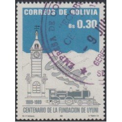 Bolivia 731 1989 Centenario de la Fundación de Uyuni Usado Bolivia 731 1989 Centenario de la Fundación de Uyuni Usado