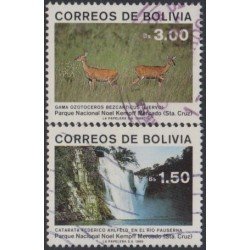 Bolivia 733/34 1989 Parque Nacional Noel KempfF Mercado Usado Bolivia 733/34 1989 Parque Nacional Noel KempfF Mercado Usado