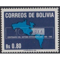 Bolivia 747 1990 Centenario de la OEA MNH Bolivia 747 1990 Centenario de la OEA MNH