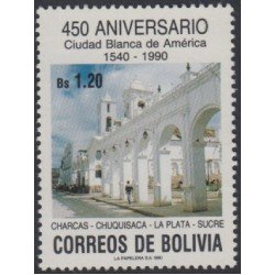 Bolivia 748 1990 Aniversario de las Villas Blancas Charcas Chuquisaca MNH Bolivia 748 1990 Aniversario de las Villas Blancas Charcas Chuquisaca MNH