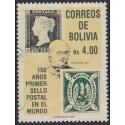 Bolivia 749 1990 150 Años del primer sello postal en el mundo Usado Bolivia 749 1990 150 Años del primer sello postal en el mundo Usado