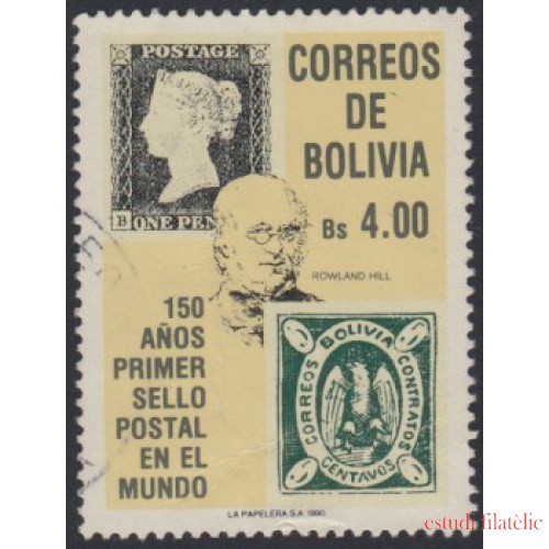 Bolivia 749 1990 150 Años del primer sello postal en el mundo Usado