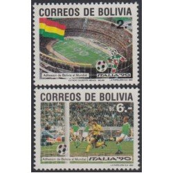 Bolivia 750/51 1990 Copa Mundial de Fútbol Italia Football MNH Bolivia 750/51 1990 Copa Mundial de Fútbol Italia Football MNH