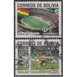 Bolivia 750/51 1990 Copa Mundial de Fútbol Italia Football Usado Bolivia 750/51 1990 Copa Mundial de Fútbol Italia Football Usado