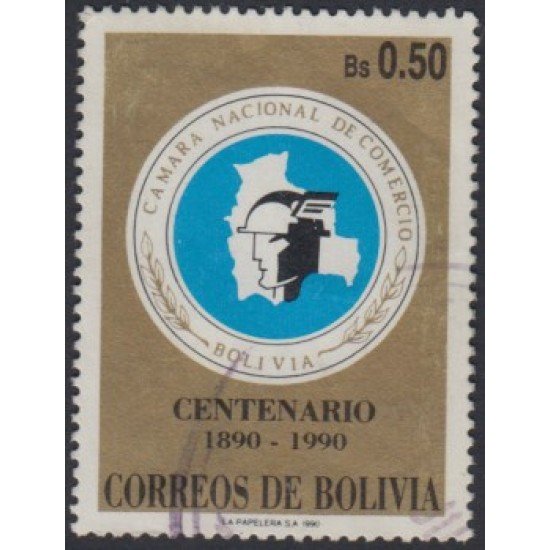 Bolivia 752 1990 100 Años de la Cámara de Comercio Usado