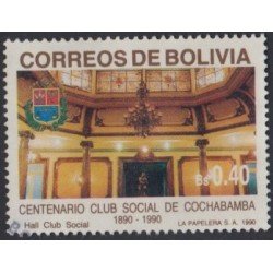 Bolivia 754 1990 Centenario del Club Social de Cochamba Usado Bolivia 754 1990 Centenario del Club Social de Cochamba Usado