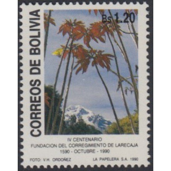 Bolivia 755 1990 IV Centenario Fundación del Corregimiento de Larecaja MNH Bolivia 755 1990 IV Centenario Fundación del Corregimiento de Larecaja MNH