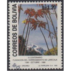 Bolivia 755 1990 IV Centenario Fundación del Corregimiento de Larecaja Usado Bolivia 755 1990 IV Centenario Fundación del Corregimiento de Larecaja Usado