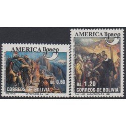 Bolivia 781/82 1991 América Upaep Arturo Roque MNH Bolivia 781/82 1991 América Upaep Arturo Roque MNH
