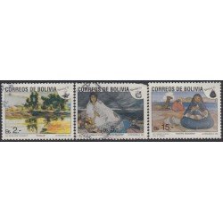 Bolivia 784abc 1991 Navidad Christmas Daniel Pena Cecilio Guzmán Usado Bolivia 784abc 1991 Navidad Christmas Daniel Pena Cecilio Guzmán Usado