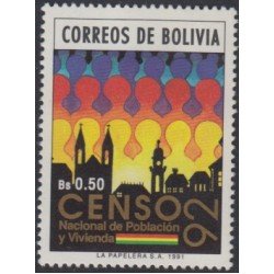 Bolivia 784 1991 Censo Nacional de Población y Vivienda MNH Bolivia 784 1991 Censo Nacional de Población y Vivienda MNH