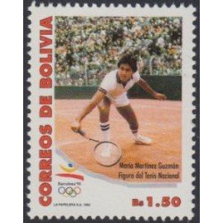 Bolivia 794 1992 Mario Martínez Guzmán Tenista MNH Bolivia 794 1992 Mario Martínez Guzmán Tenista MNH
