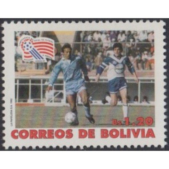 Bolivia 795 1992 San Francisco 94 Copa del mundo de Fútbol en EE.UU MNH Bolivia 795 1992 San Francisco 94 Copa del mundo de Fútbol en EE.UU MNH