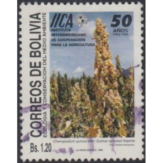 Bolivia 796 1992 Ecología y Conservación del Medio Ambiente Usado Bolivia 796 1992 Ecología y Conservación del Medio Ambiente Usado
